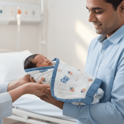 Luxury Muslin 6-Layer Receiving Blanket