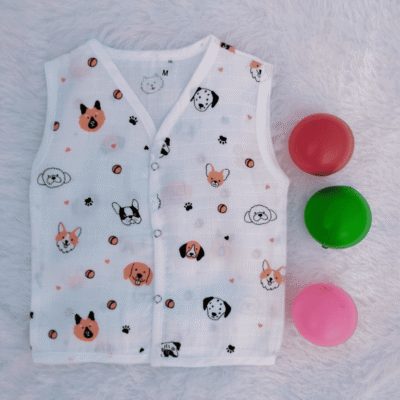 Organic Muslin Button Jabla