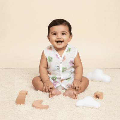 Organic Muslin Button Jabla