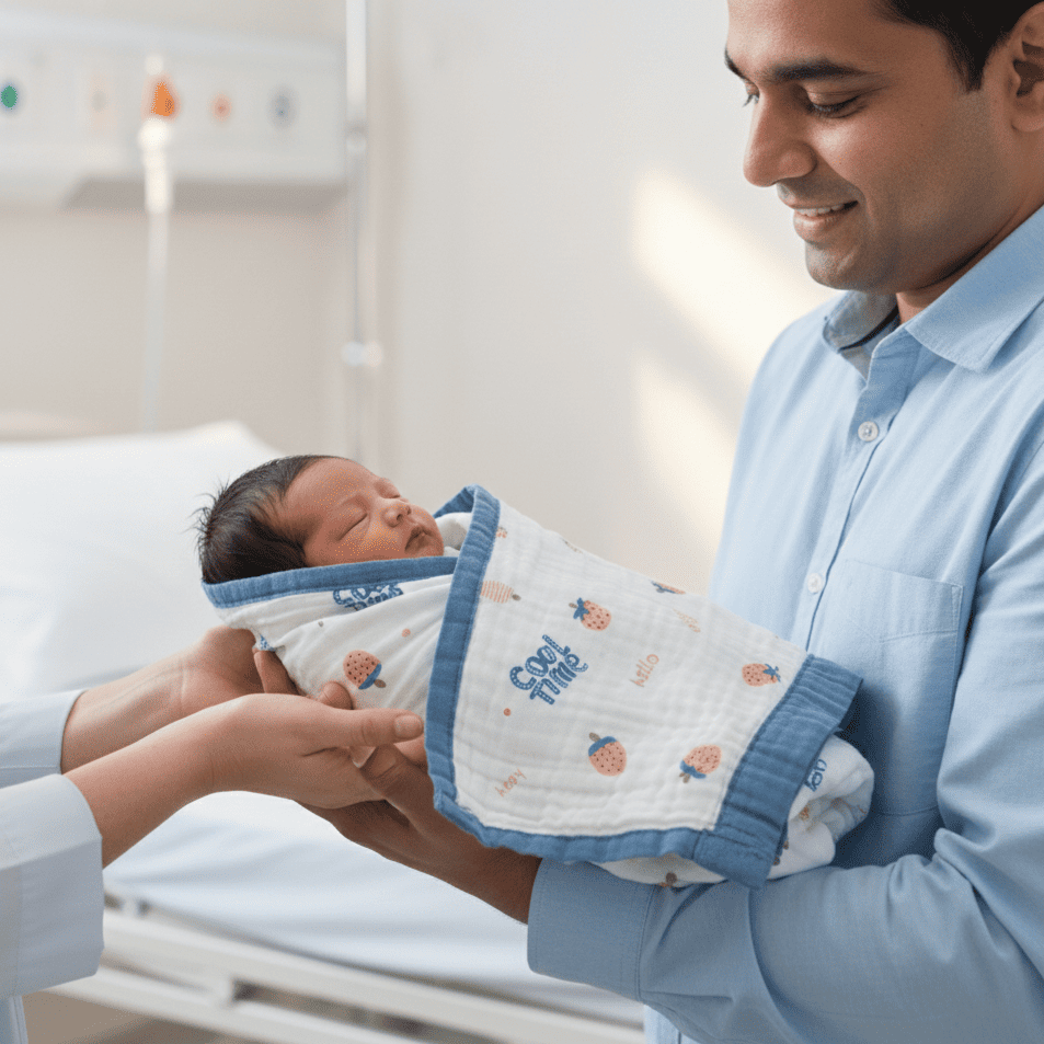 Luxury Muslin 6-Layer Receiving Blanket