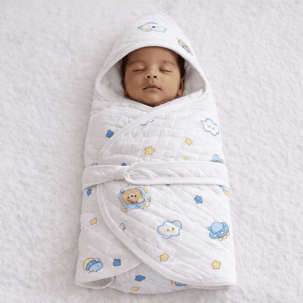 Carry Wrap 4-Layer Muslin Hooded Towel