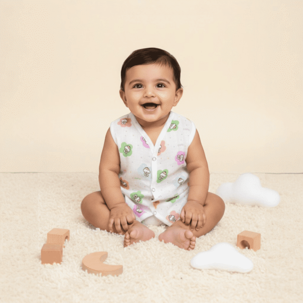 Organic Muslin Button Jabla