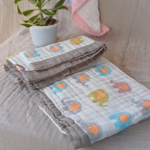 Luxury Muslin 6-Layer Receiving Blanket