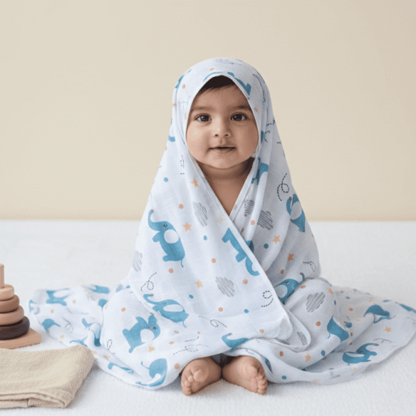 Premium Muslin Hooded Towel