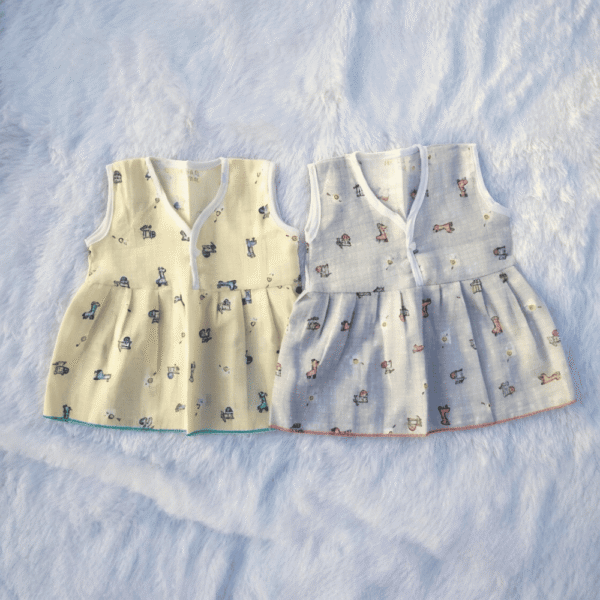 Muslin Frock Button